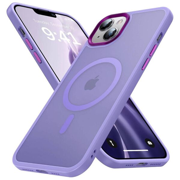 Case APPLE IPHONE 15 Matt MagSafe purple 5904161142744