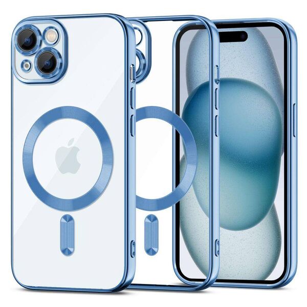 Case APPLE IPHONE 15 Tech-Protect MagShine light blue 9319456606652