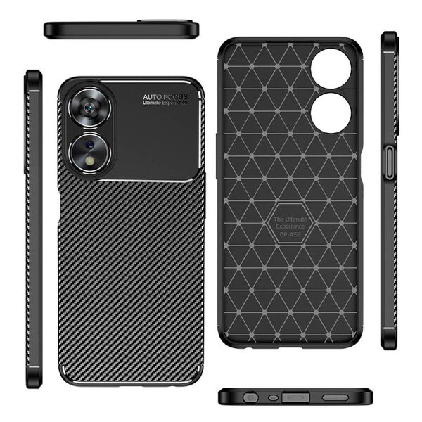 Case OPPO A58 5G Armored Shockproof Nexeri Carbon Fiber black 5904161144052