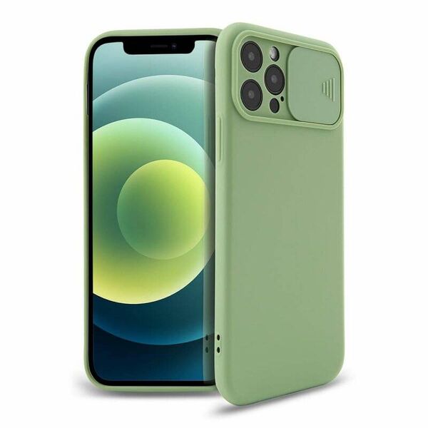 Case SAMSUNG SAMSUNG GALAXY S22 ULTRA Silicone with Camera Cover Nexeri Silicone Lens light green 5902537088450