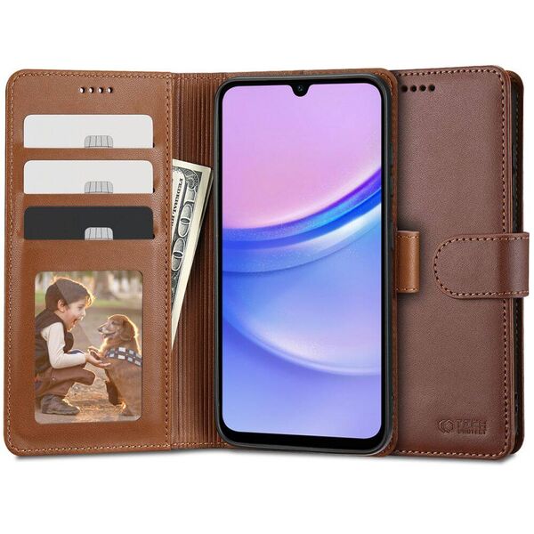 Case GALAXY A15 4G / 5G Tech-Protect Wallet brown 5906203690138