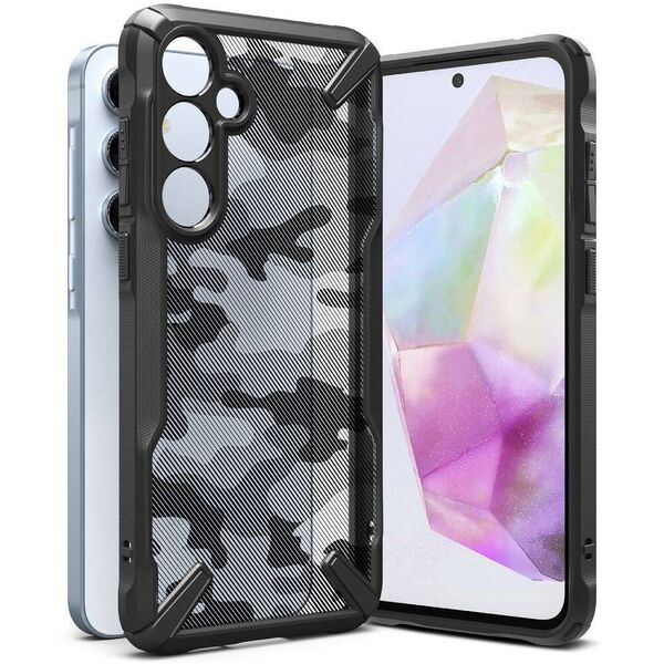 Case SAMSUNG GALAXY A35 5G Ringke Fusion-X Camo black 8809961784934