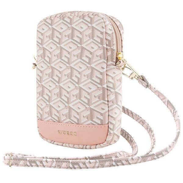 Bag Guess Zip GCube Bottom Stripe (GUWBZPGCSPGP) pink 3666339210670