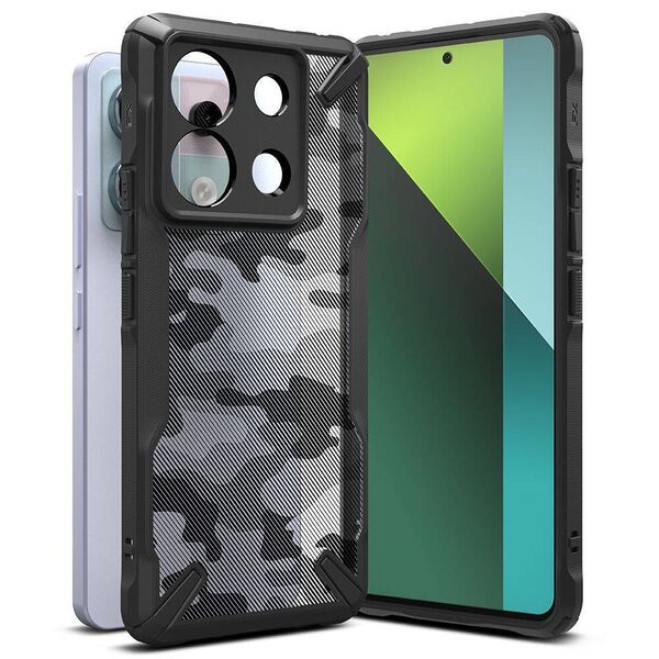 Case XIAOMI REDMI NOTE 13 PRO 5G / POCO X6 5G Ringke Fusion-X Camo black 8809961785290