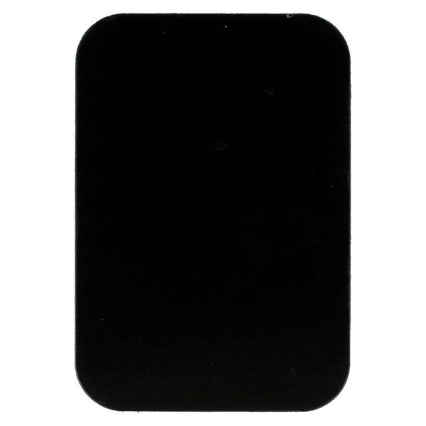 Metal plate for magnet holders - rectangular 45x65mm black 5900217957492