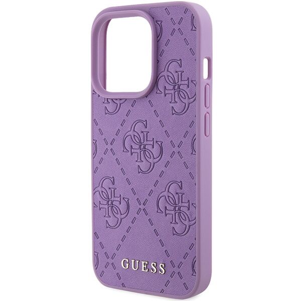 Guess case for iPhone 15 Pro 6,1&quot; GUHCP15LP4EPMU light purple HC PU Quilted 4G Classic 3666339150464