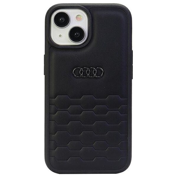 Audi case for iPhone 15 Plus 6,7&quot; black GT Synthetic Leather 6955250226523