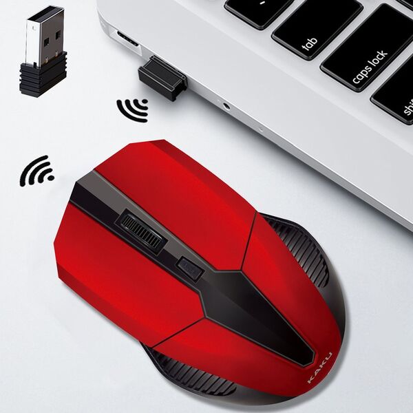 Wireless Optical Mouse 4 buttons KAKU KSC-378) red 6921042113951