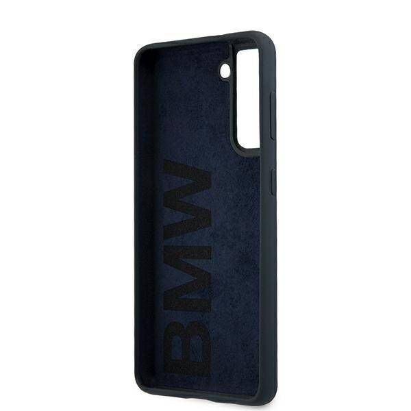 Original Case SAMSUNG GALAXY S21+ BMW Hardcase Silicone Signature (BMHCS21MSILNA) navy blue 3700740497364