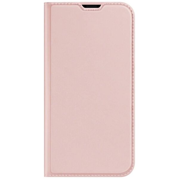 Case IPHONE 14 PLUS with a Flip Dux Ducis Skin Leather light pink 6934913035092