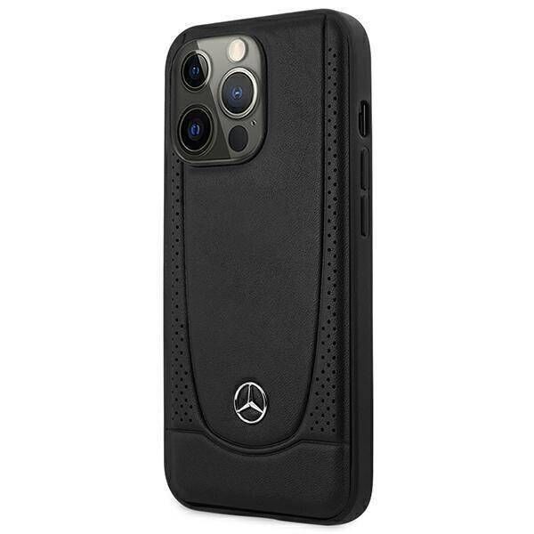 Case APPLE IPHONE 15 PRO Mercedes Leather Urban Line (MEHCP15LARMBK) black 3666339171872