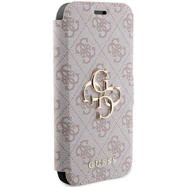 Original Case APPLE IPHONE 15 PRO Guess Book 4G Metal Gold Logo (GUBKP15L4GMGPI) pink 3666339194529