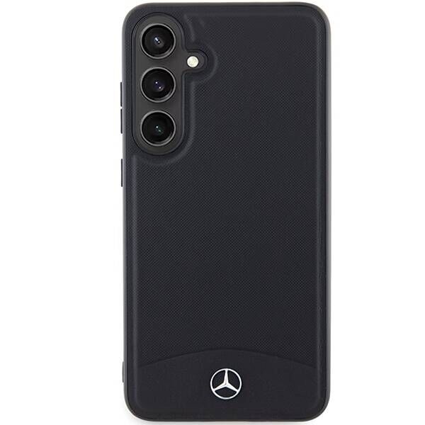 Original Case SAMSUNG GALAXY S24 Mercedes Hardcase Leather Textured & Plain MagSafe (MEHMS24S23RBARK) black 3666339241001