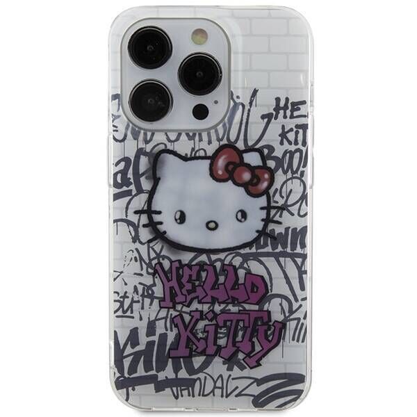 Original Case IPHONE 13 PRO Hello Kitty Hardcase IML Kitty On Bricks Graffiti (HKHCP13LHDGPHT) white 3666339188610