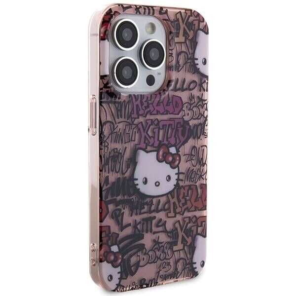 Original Case IPHONE 13 PRO Hello Kitty Hardcase IML Tags Graffiti (HKHCP13LHDGPTP) pink 3666339188351