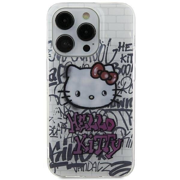 Original Case IPHONE 13 / 14 / 15 Hello Kitty Hardcase IML Kitty On Bricks Graffiti (HKHCP15SHDGPHT) white 3666339188672