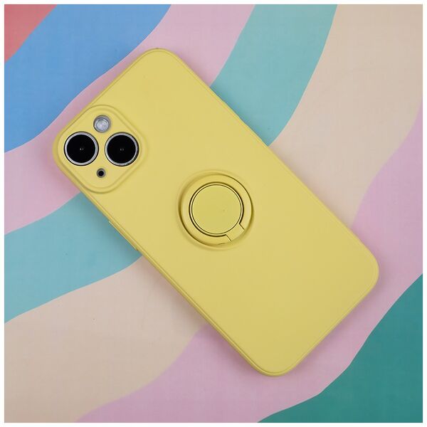 Finger Grip case for iPhone 14 6,1&quot; yellow 5907457753389