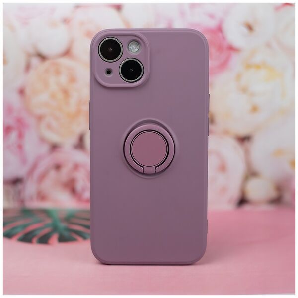 Finger Grip case for iPhone 15 6,1&quot; light purple 5907457754027