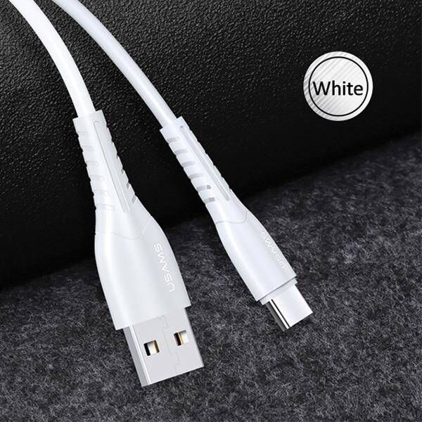 Cable 2A 1m USB - USB-C Usams U35 SJ366USB02 (US-SJ366) white 6958444981130