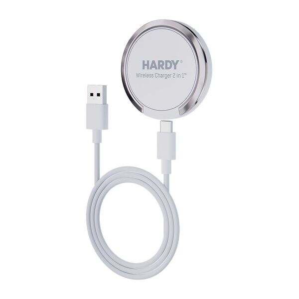 3mk Hardy Wireless Charger 2in1 15W White 5903108541152