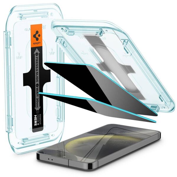 Tempered Glass SAMSUNG GALAXY S24+ Spigen Glas.tr "EZ Fit" Privacy 2-pack 8809971225618