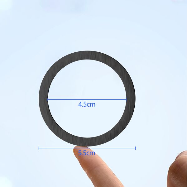 Wireless charging ring for phone Earldom ET-EH206, Black - 17790 έως 12 άτοκες Δόσεις