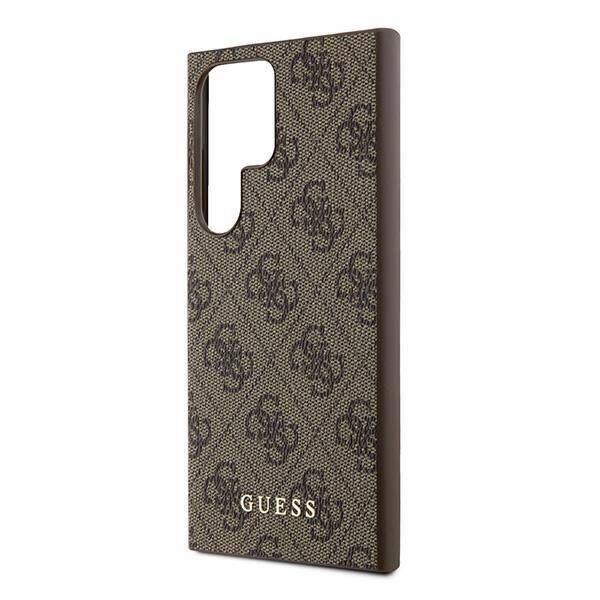 Original Case SAMSUNG GALAXY S24 ULTRA Guess Hard Case 4G Metal Gold Logo (GUHCS24LG4GFBR) brown 3666339259136