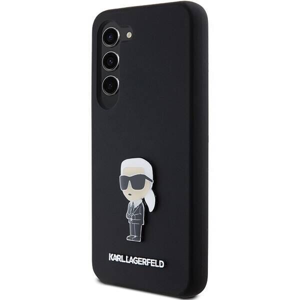 Original Case SAMSUNG GALAXY S24 Karl Lagerfeld Silicone Ikonik Metal Pin (KLHCS24SSMHKNPK) black 3666339259235