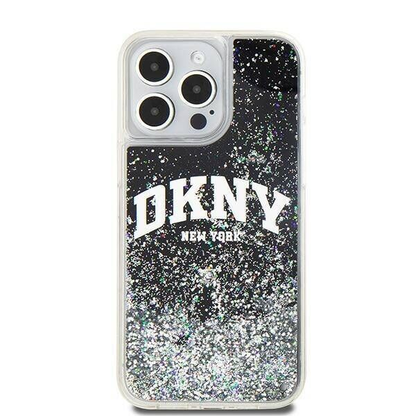 Original Case IPHONE 13 PRO MAX DKNY Hardcase Liquid Glitter Big Logo (DKHCP13XLBNAEK) black 3666339270704