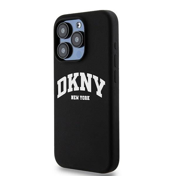 Original Case IPHONE 13 PRO DKNY Hardcase Liquid Silicone White Printed Logo MagSafe (DKHMP13LSNYACH) black 3666339266639