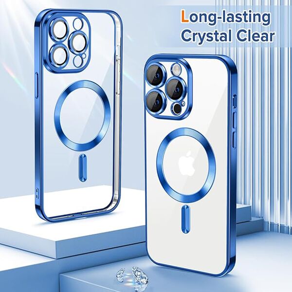 Techsuit Husa pentru iPhone 12 Pro - Techsuit Luxury Crystal MagSafe - Deep Blue 5949419137387 έως 12 άτοκες Δόσεις