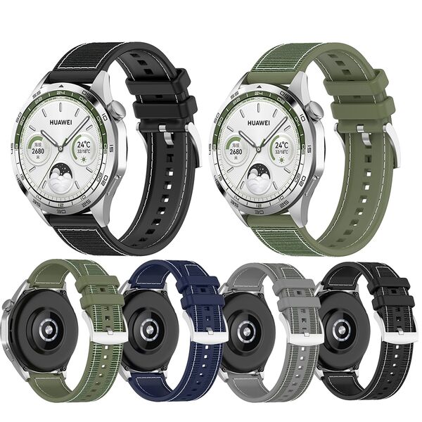 Techsuit Curea pentru Huawei Watch GT 2 (46mm)/GT 2 Pro/GT 3 Pro (46mm)/Ultimate, Xiaomi Watch S1 - Techsuit Watchband (W051) - Gray 5949419093300 έως 12 άτοκες Δόσεις