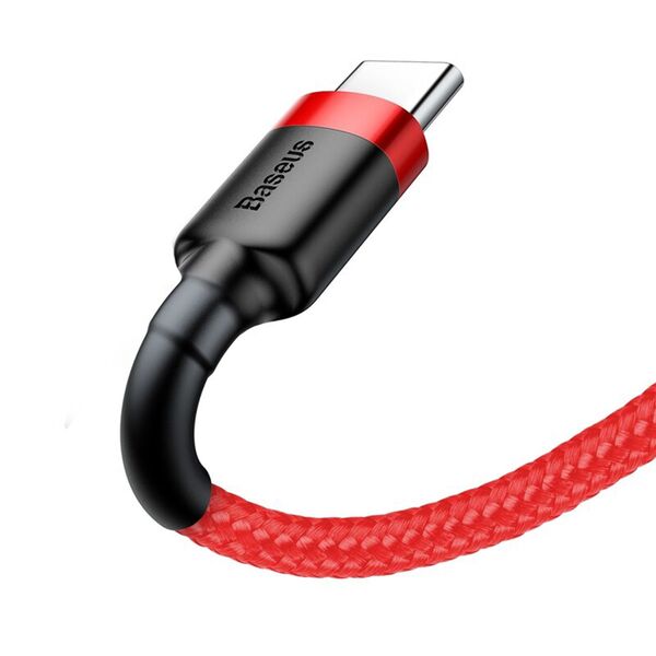 Baseus Cablu USB la Type-C, QC3.0, 2A, 2m - Baseus Cafule (CATKLF-C09)  - Red 6953156278226 έως 12 άτοκες Δόσεις