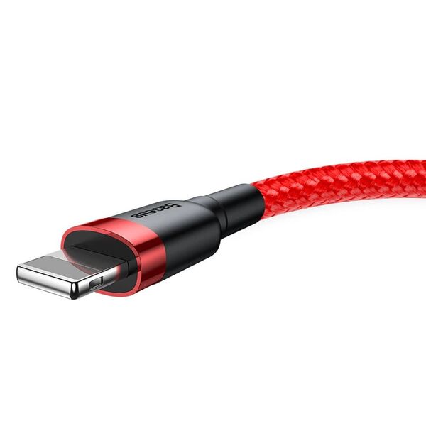 Baseus Cablu USB la Lightning, QC3.0, 2A, 3m - Baseus Cafule (CALKLF-R09) - Red 6953156296299 έως 12 άτοκες Δόσεις