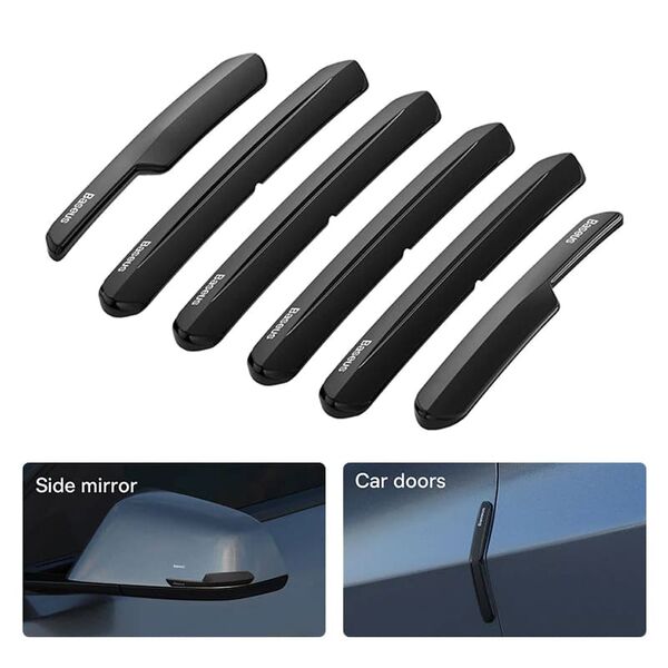 Baseus Bumper pentru Usa Masina (set 6) - Baseus Airbag Strip (C12051300111-00) - Transparent 6932172633387 έως 12 άτοκες Δόσεις