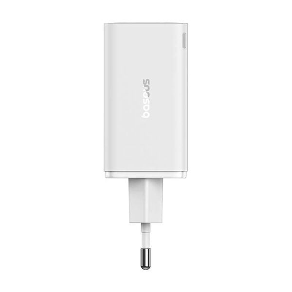 Baseus Charger for 2x USB Socket, 2x Type-C, 65W + Type-C to Type-C Cable - Baseus (P10162701213-00) - White 6932172644437 έως 12 άτοκες Δόσεις