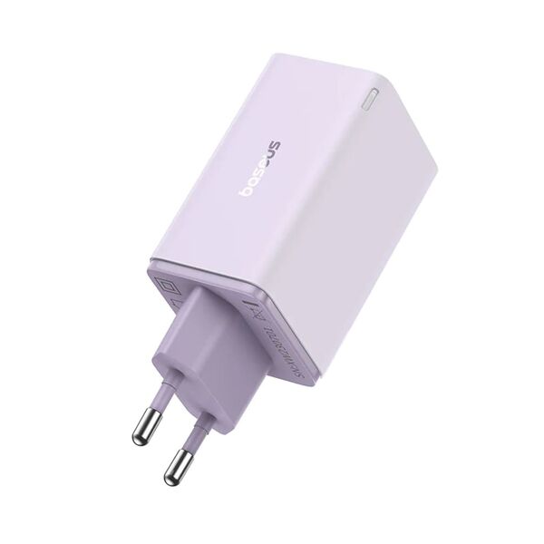 Baseus Incarcator pentru Priza 2x USB, 2x Type-C, 65W + Cablu Type-C la Type-C - Baseus (P10162701533-00) - Purple 6932172644468 έως 12 άτοκες Δόσεις