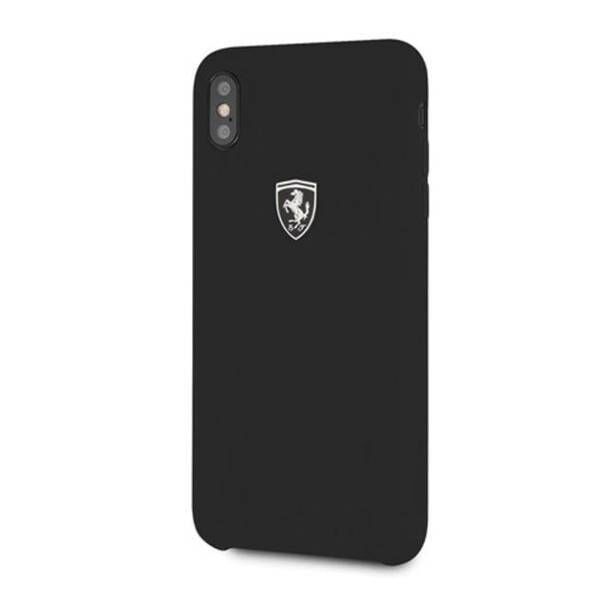 Original Case IPHONE XS MAX Ferrari Hardcase Silicone Off Track (FEOSIHCI65BK) black 3700740439265