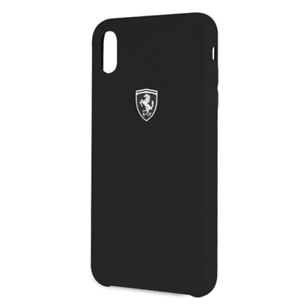 Original Case IPHONE XS MAX Ferrari Hardcase Silicone Off Track (FEOSIHCI65BK) black 3700740439265