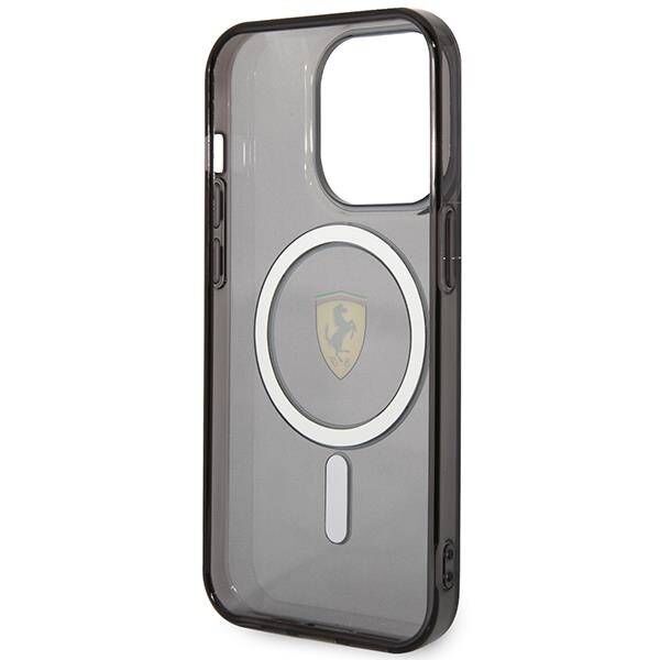 Original Case IPHONE 14 PRO Ferrari Hardcase Translucent Magsafe (FEHMP14LURKK) black 3666339121075