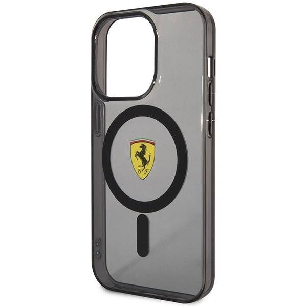 Original Case IPHONE 14 PRO MAX Ferrari Hardcase Translucent Magsafe (FEHMP14XURKK) black 3666339121082