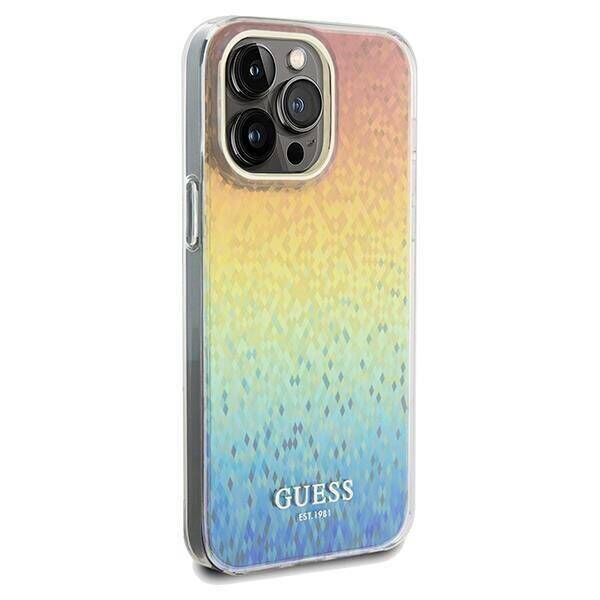 Original Case IPHONE 13 PRO MAX Guess Hardcase IML Faceted Mirror Disco Iridescent (GUHCP13XHDECMI) multicolored 3666339172268