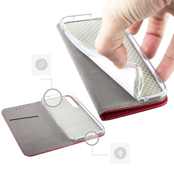 Case HUAWEI NOVA 10 Flip Magnet red 5900495031044