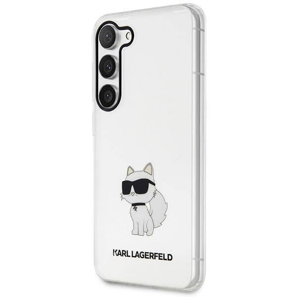 Original Case SAMSUNG GALAXY S23+ Karl Lagerfeld Hardcase Ikonik Choupette (KLHCS23MHNCHTCT) transparent 3666339117719