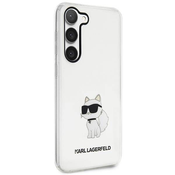 Original Case SAMSUNG GALAXY S23+ Karl Lagerfeld Hardcase Ikonik Choupette (KLHCS23MHNCHTCT) transparent 3666339117719