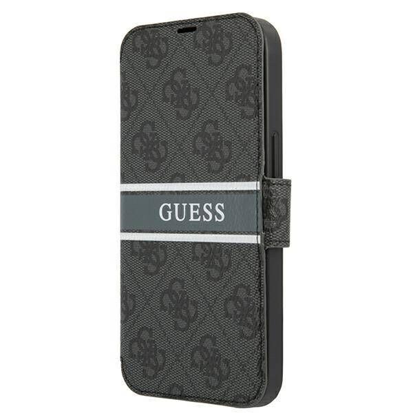 Original Case IPHONE 13 MINI Guess Book 4G Stripe (GUBKP13S4GDGR) gray 3666339032081