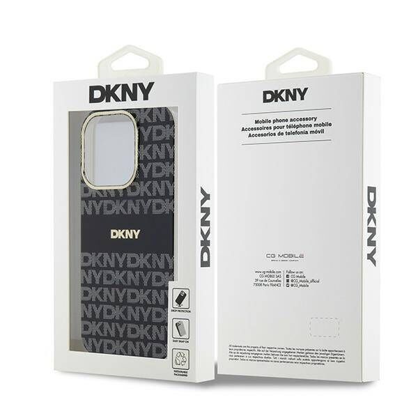 Original Case IPHONE 14 PRO MAX DKNY Hardcase IML Mono & Stripe MagSafe (DKHMP14XHRHSEK) black 3666339268084