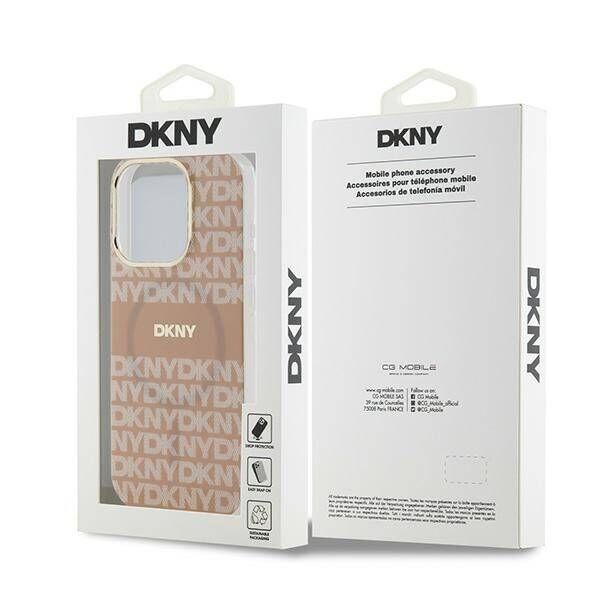 Original Case IPHONE 14 PRO MAX DKNY Hardcase IML Mono & Stripe MagSafe (DKHMP14XHRHSEP) pink 3666339267667