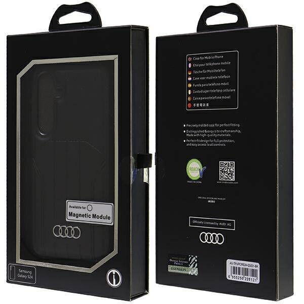 Original Case SAMSUNG GALAXY S24 Audi Synthetic Leather MagSafe Hardcase (Synthetic) black 6955250228121