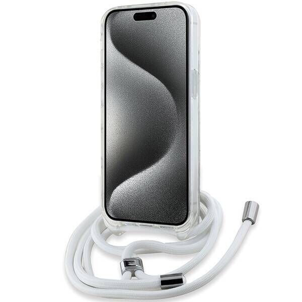 Original Case IPHONE 13 / 14 / 15 Karl Lagerfeld Hardcase IML Choupette Head & Cord MagSafe (KLHMP13MHCCHNT) transparent 3666339287054